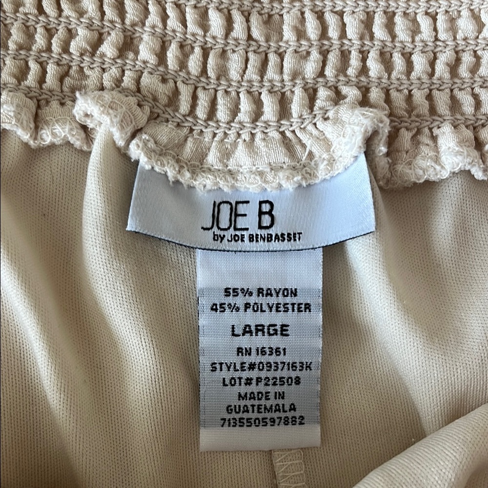 JOE B Cream Flowy Skirt Size Large - Picture 2 of 4
